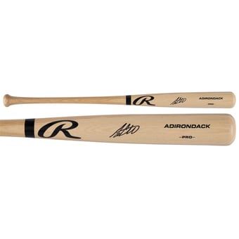 Max Clark Detroit Tigers Autographed Blonde Rawlings Pro Bat