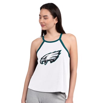 Women's G-III 4Her by Carl Banks  White Philadelphia Eagles Redemption Win Slub Tank Top