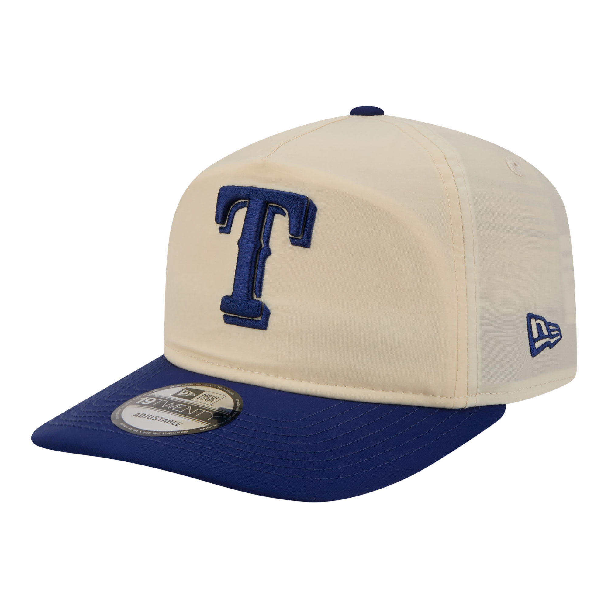Men's New Era Cream/Royal Texas Rangers Everyday 19TWENTY Adjustable Hat