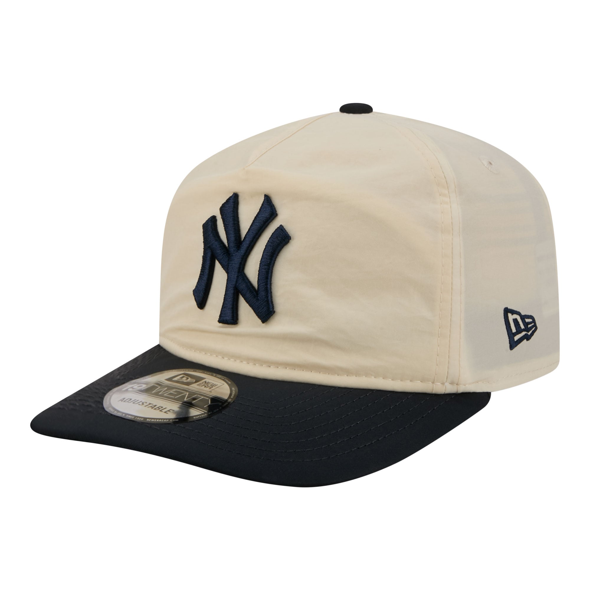 Men's New Era Cream/Navy New York Yankees Everyday 19TWENTY Adjustable Hat