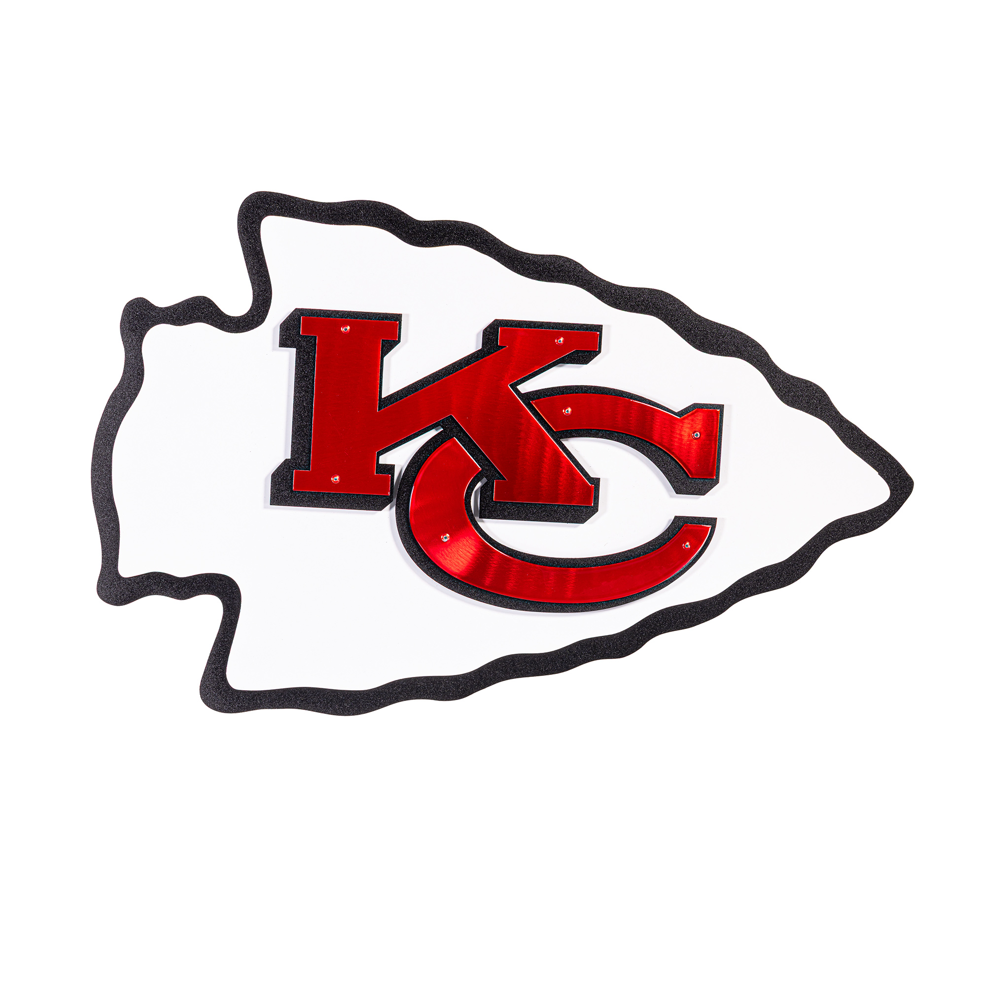 Kansas City Chiefs 23" Layered Metal Wall Art Sign