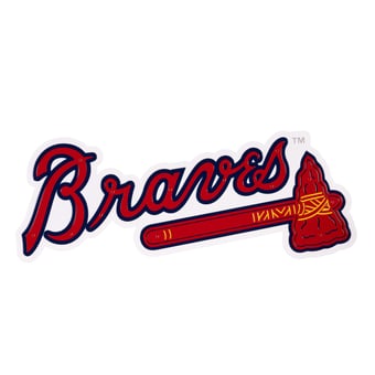 Atlanta Braves 23" Layered Metal Wall Art Sign