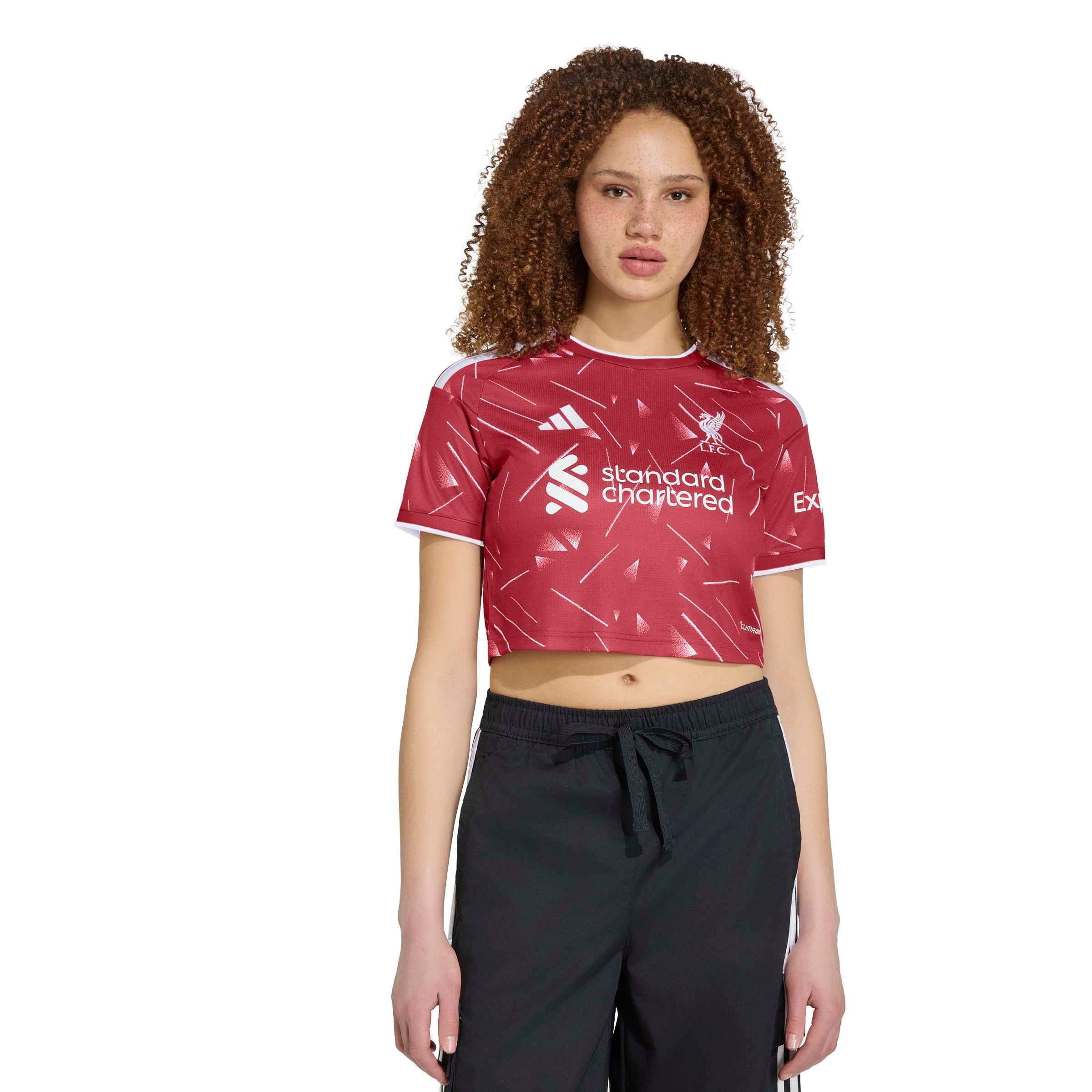 Women's adidas Red Liverpool 2026/27 Home Cropped Replica Jersey