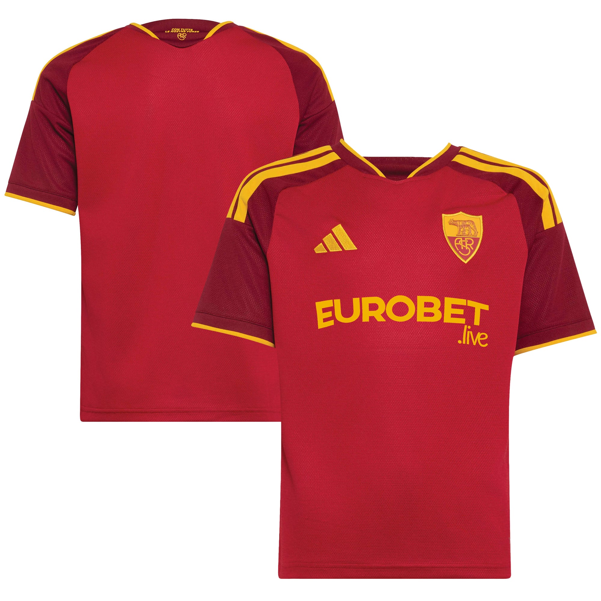 Youth adidas Red AS Roma 2026/27 Home Replica Jersey