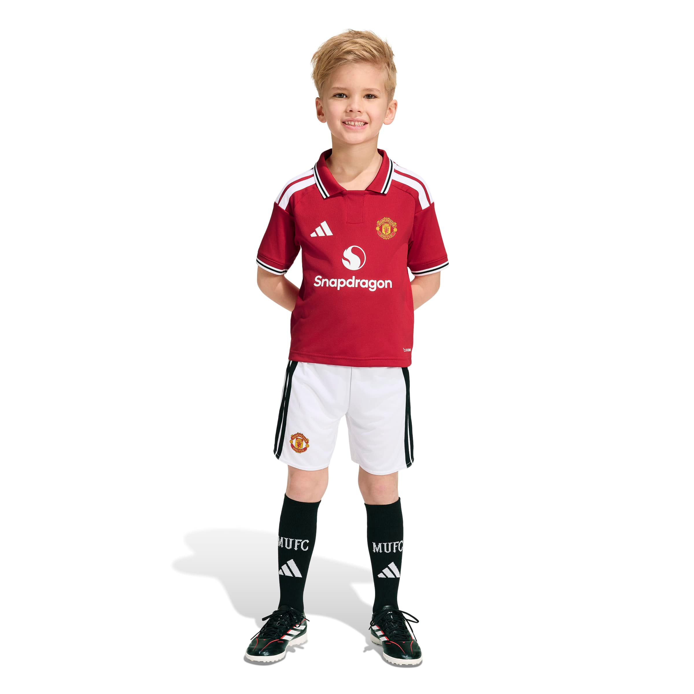 Toddler adidas  Red Manchester United Replica Kit Set