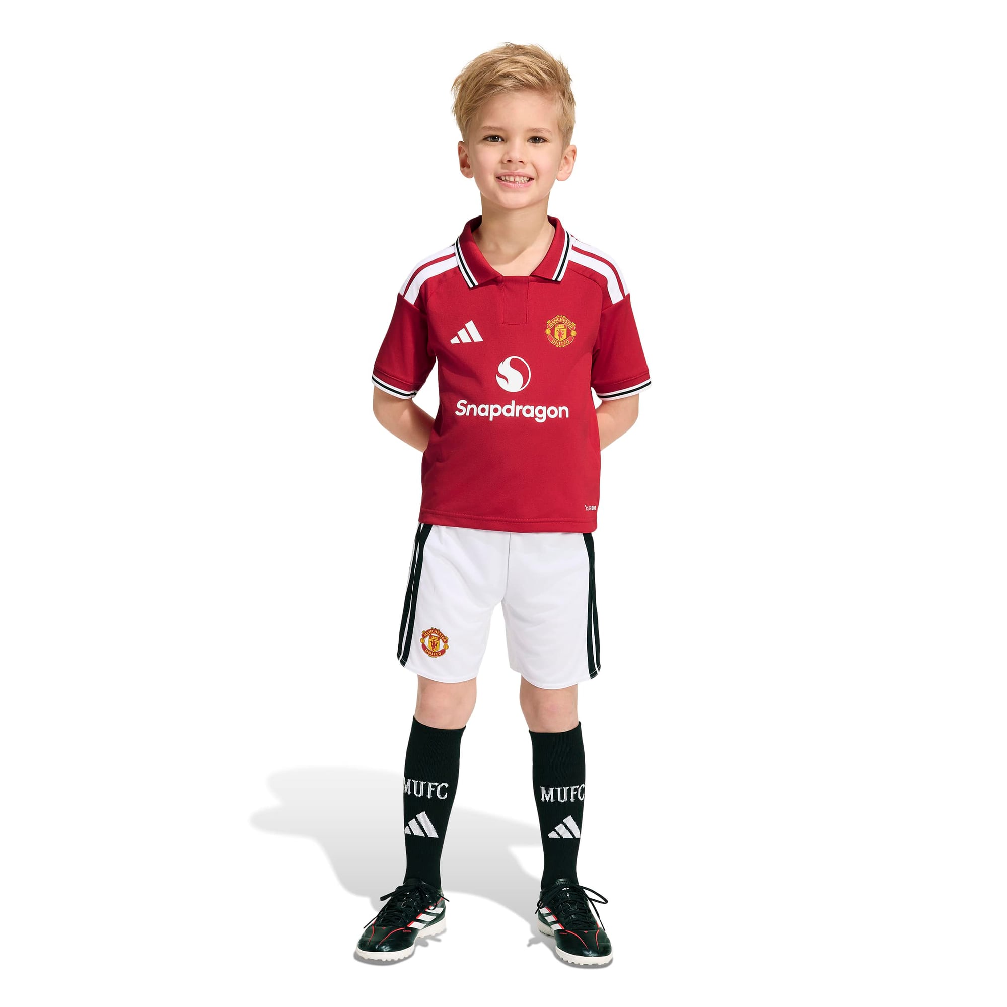 Toddler adidas  Red Manchester United Replica Kit Set