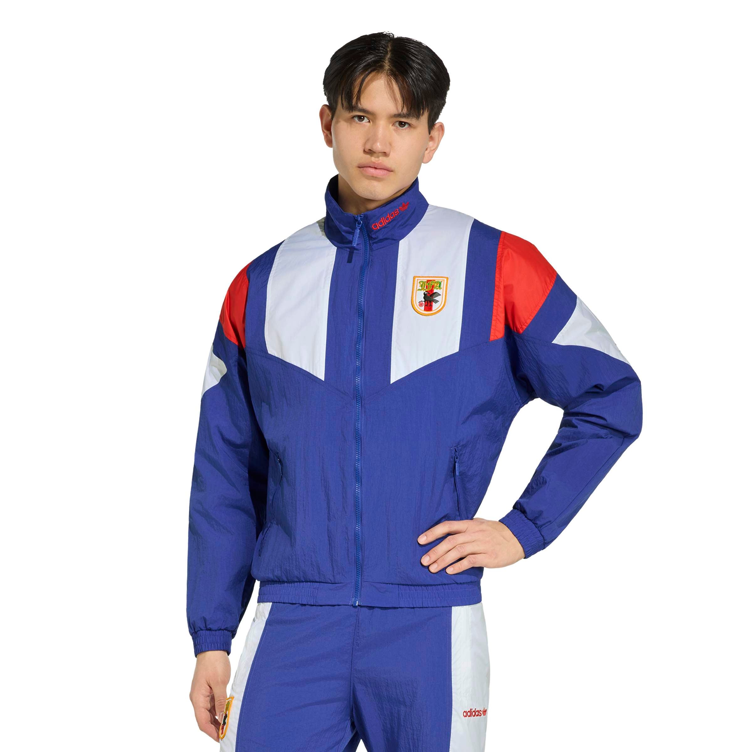 Men's adidas Blue Japan National Team EQT Full-Zip Track Top