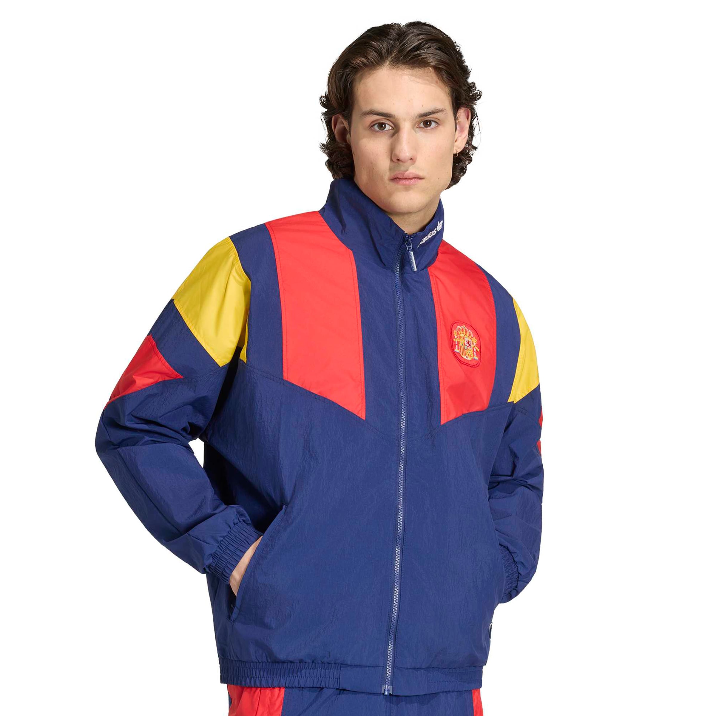 Men's adidas Navy Spain National Team EQT Full-Zip Track Top
