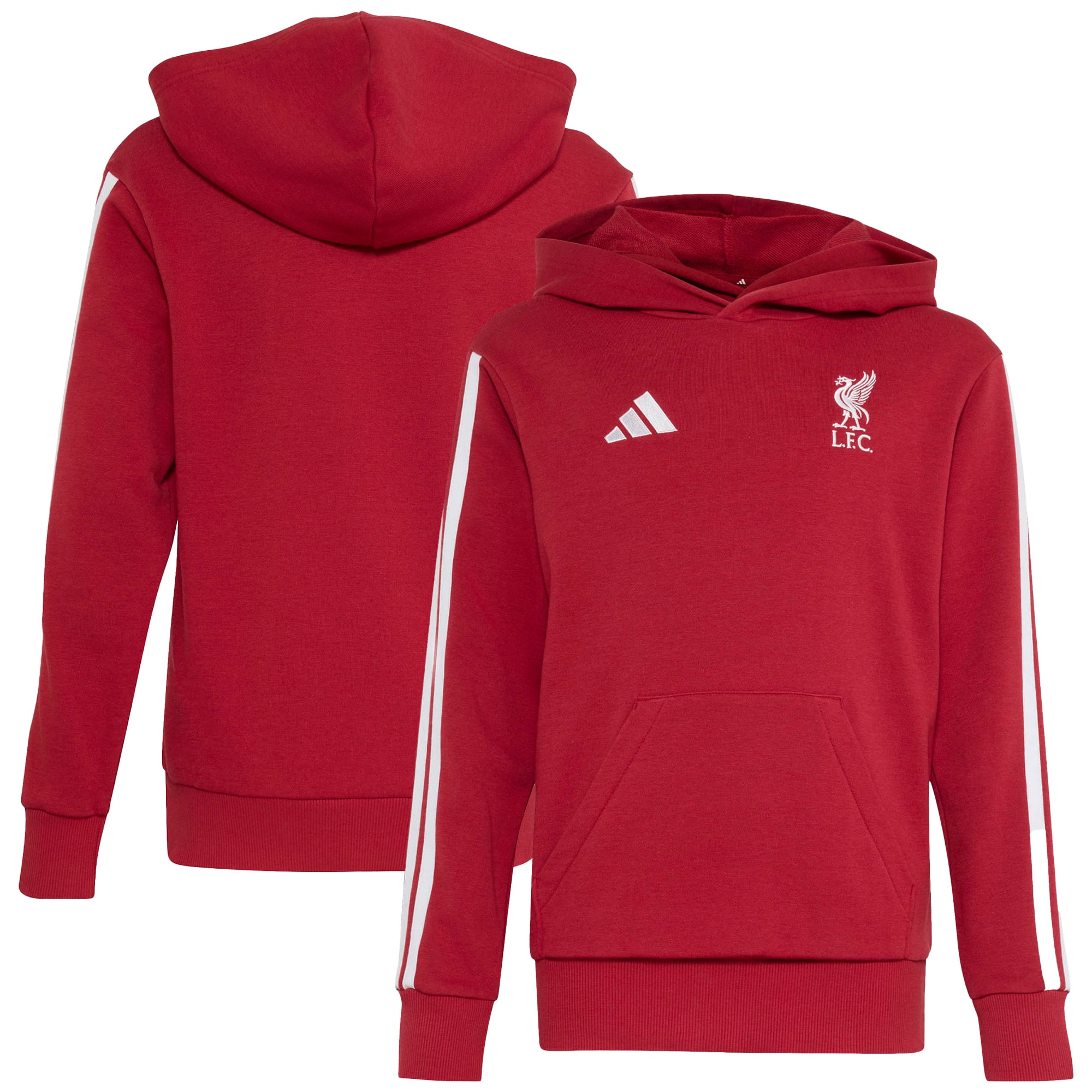 Youth adidas Red Liverpool Club Hoodie