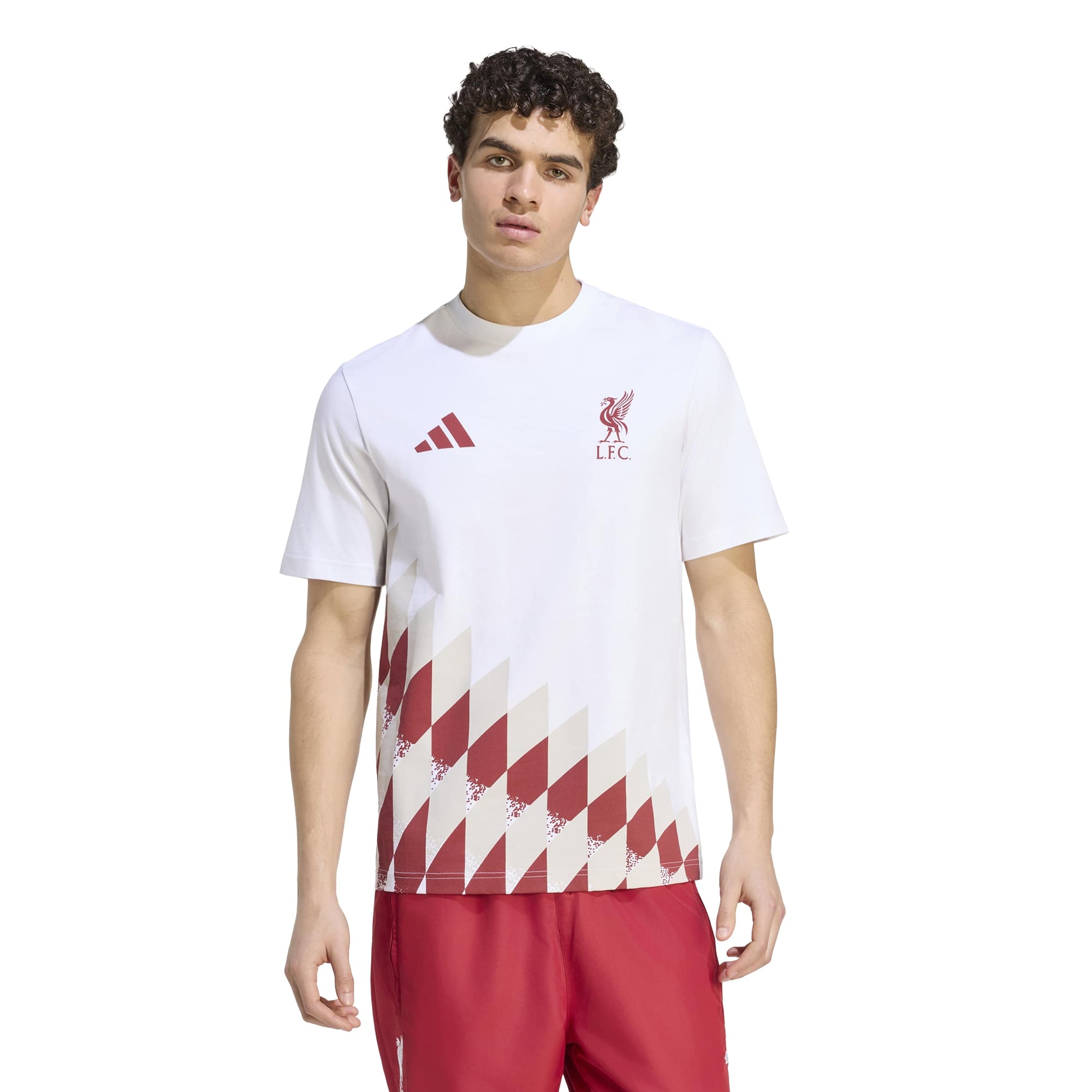 Men's adidas White Liverpool Stadium Culturewear Graphic T-Shirt