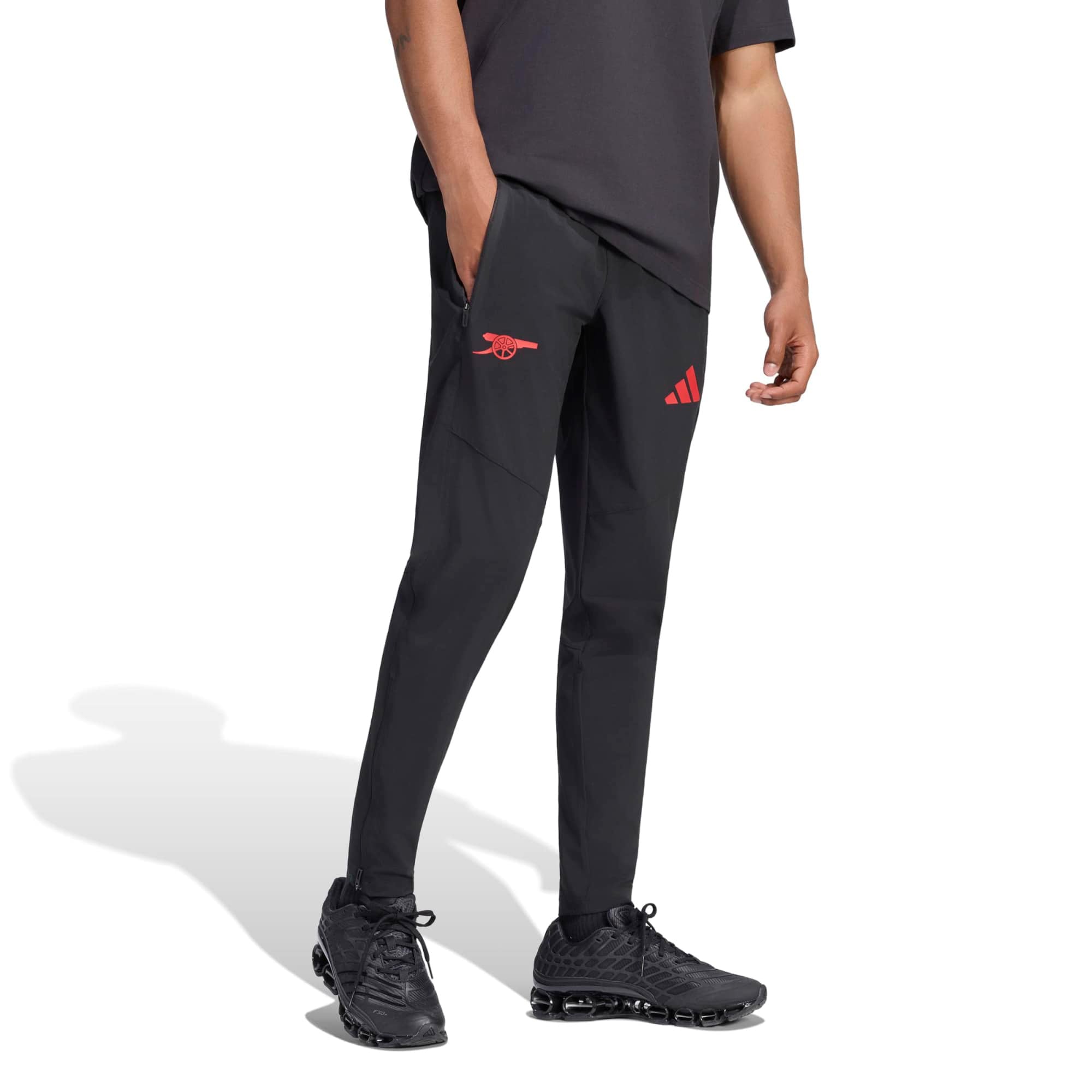 Men's adidas  Black Arsenal Tiro Travel Pants