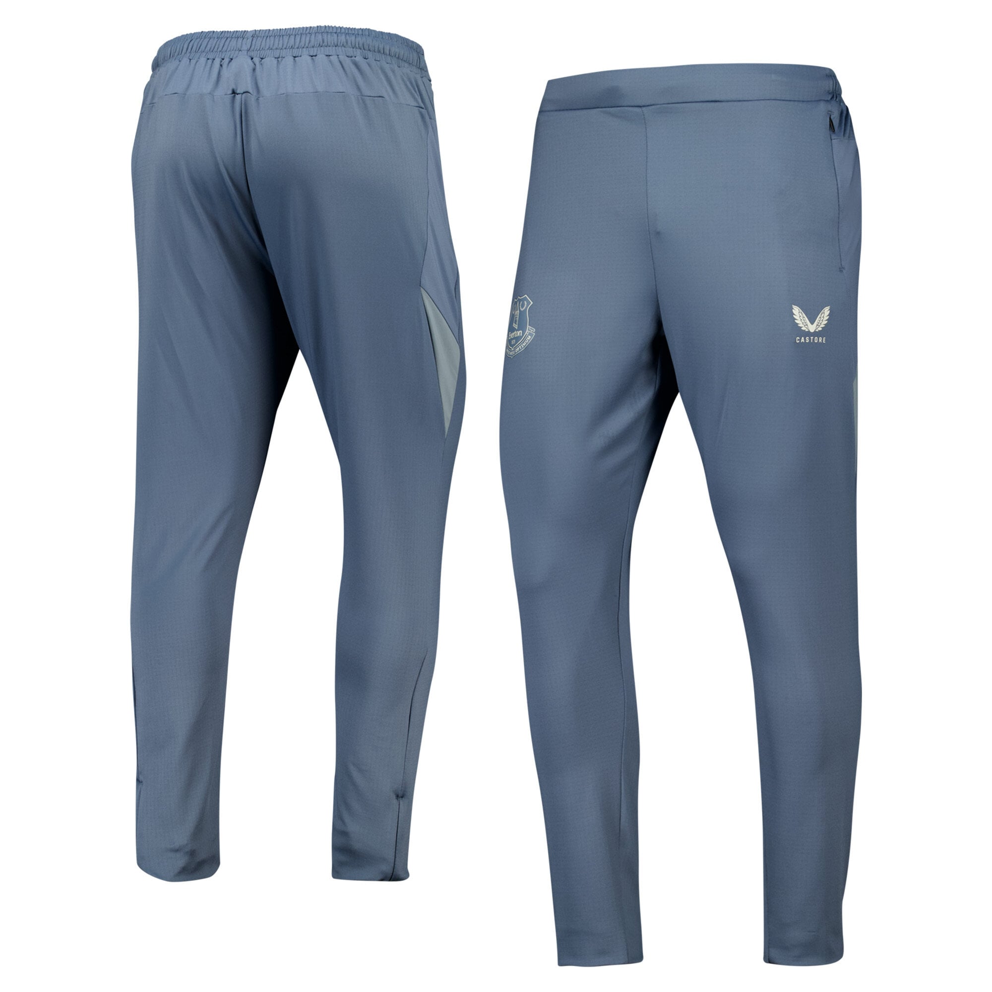 Everton Castore Players Training Zipped Pants - Blue - Kids