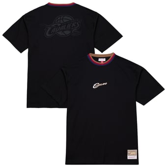 Men's Mitchell & Ness  Black Cleveland Cavaliers Hardwood Classics Nights Playmaker T-Shirt