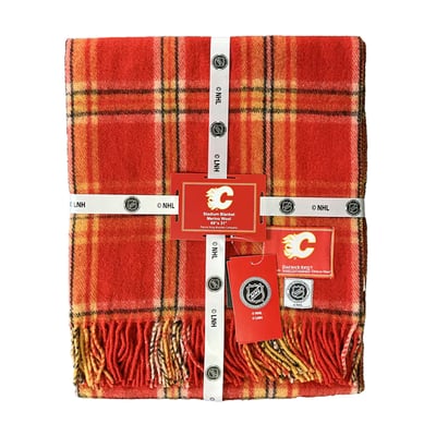 Patrick King Woollen Company Calgary Flames 31" x 69" Merino Wool Stadium Blanket/Wrap