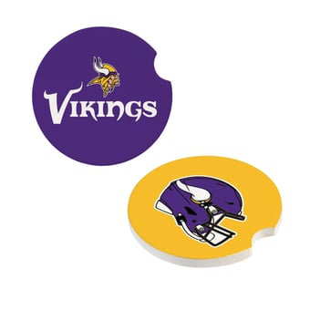 Minnesota Vikings Ceramic Car Coaster Four-Piece Set