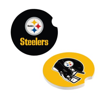 Pittsburgh Steelers Ceramic Car Coaster Four-Piece Set