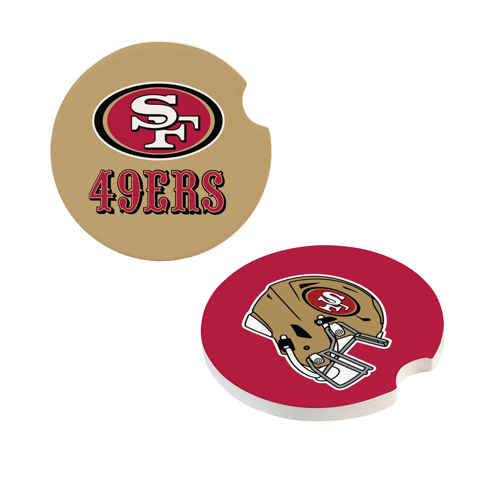 San Francisco 49ers Ceramic Car Coaster Four-Piece Set