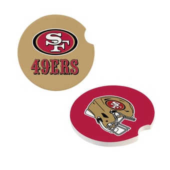 San Francisco 49ers Ceramic Car Coaster Four-Piece Set