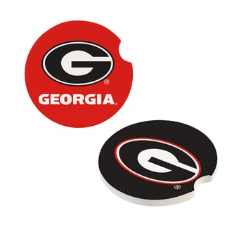 Georgia Bulldogs Ceramic Car Coaster Four-Piece Set