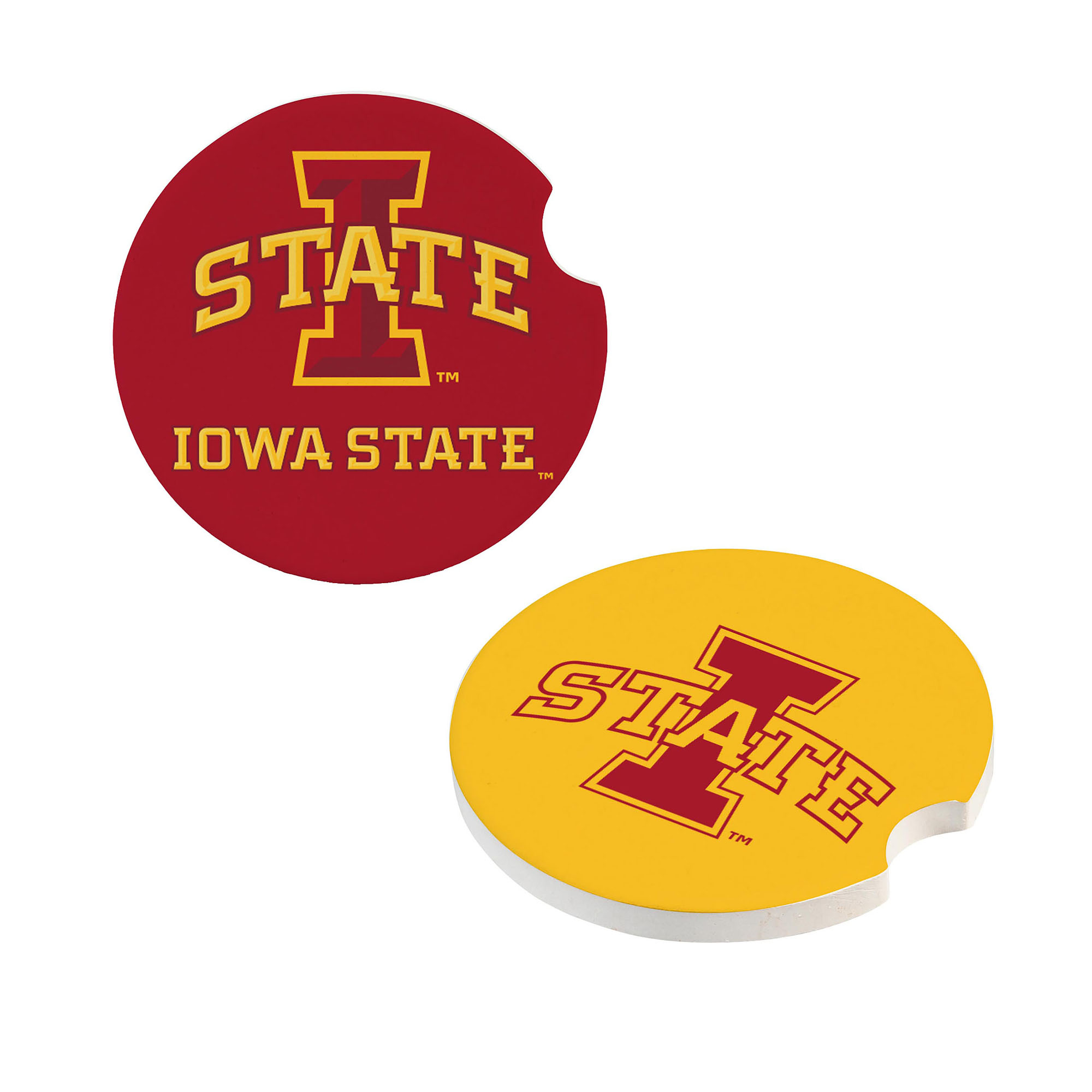 Iowa State Cyclones Ceramic Car Coaster Four-Piece Set