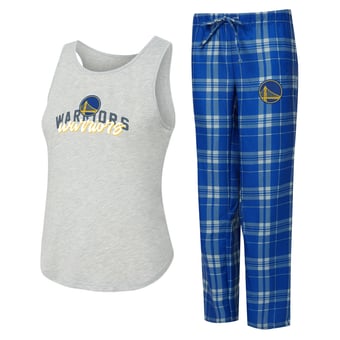 Women's Concepts Sport Royal/Heather Gray Golden State Warriors Regulate Tank & Pant Set