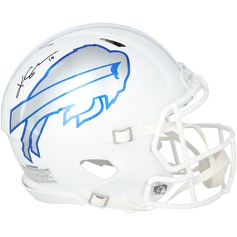 Khalil Shakir Buffalo Bills Autographed Riddell 2025 Rivalry Speed Authentic Helmet