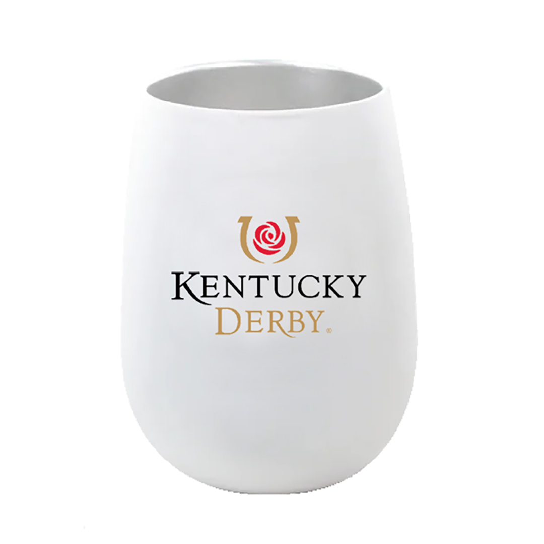 Kentucky Derby 12oz. Stemless Wine Tumbler