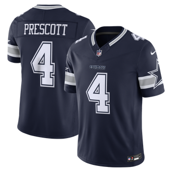 Men's Nike Dak Prescott Navy Dallas Cowboys Team Vapor F.U.S.E. Stitched Limited Jersey