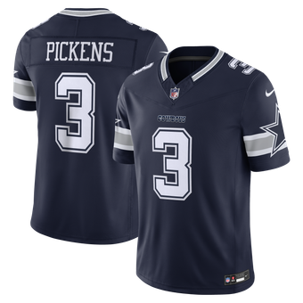 Men's Nike George Pickens Navy Dallas Cowboys Team Vapor F.U.S.E. Stitched Limited Jersey