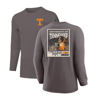 Youth  Charcoal Tennessee Volunteers Snowy Polaroid Long Sleeve T-Shirt