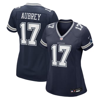 Women's Nike Brandon Aubrey Navy Dallas Cowboys Team Game Jersey