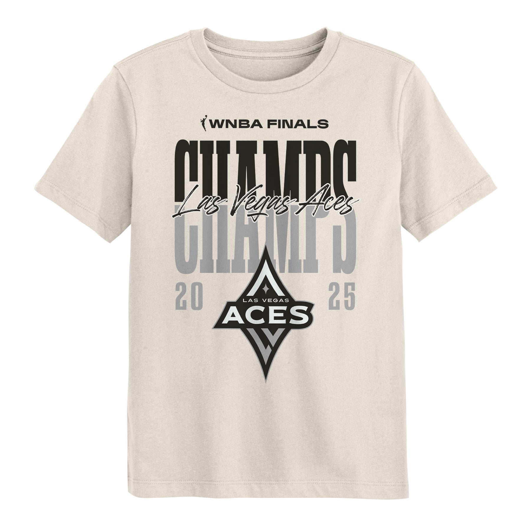 Preschool Outerstuff  Natural Las Vegas Aces 2025 WNBA Finals Champions Celebration T-Shirt