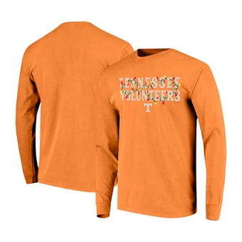 Unisex Image One  Tennessee Orange Tennessee Volunteers String Lights Comfort Color Long Sleeve T-Shirt