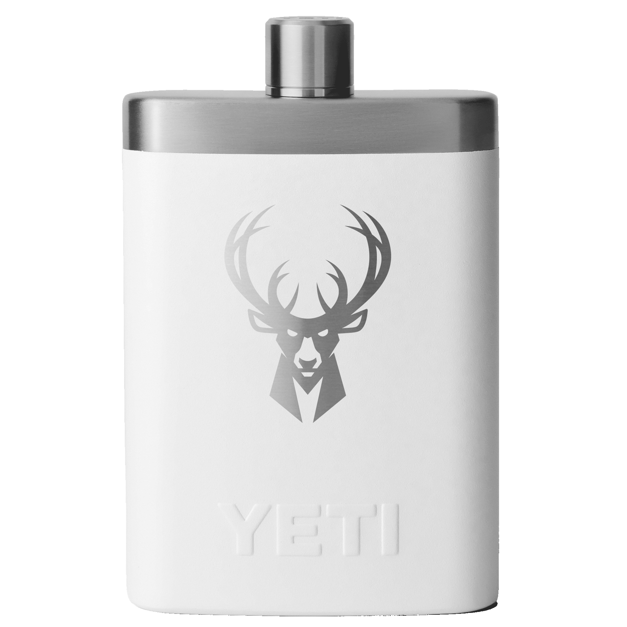 YETI White Milwaukee Bucks 7oz. Flask