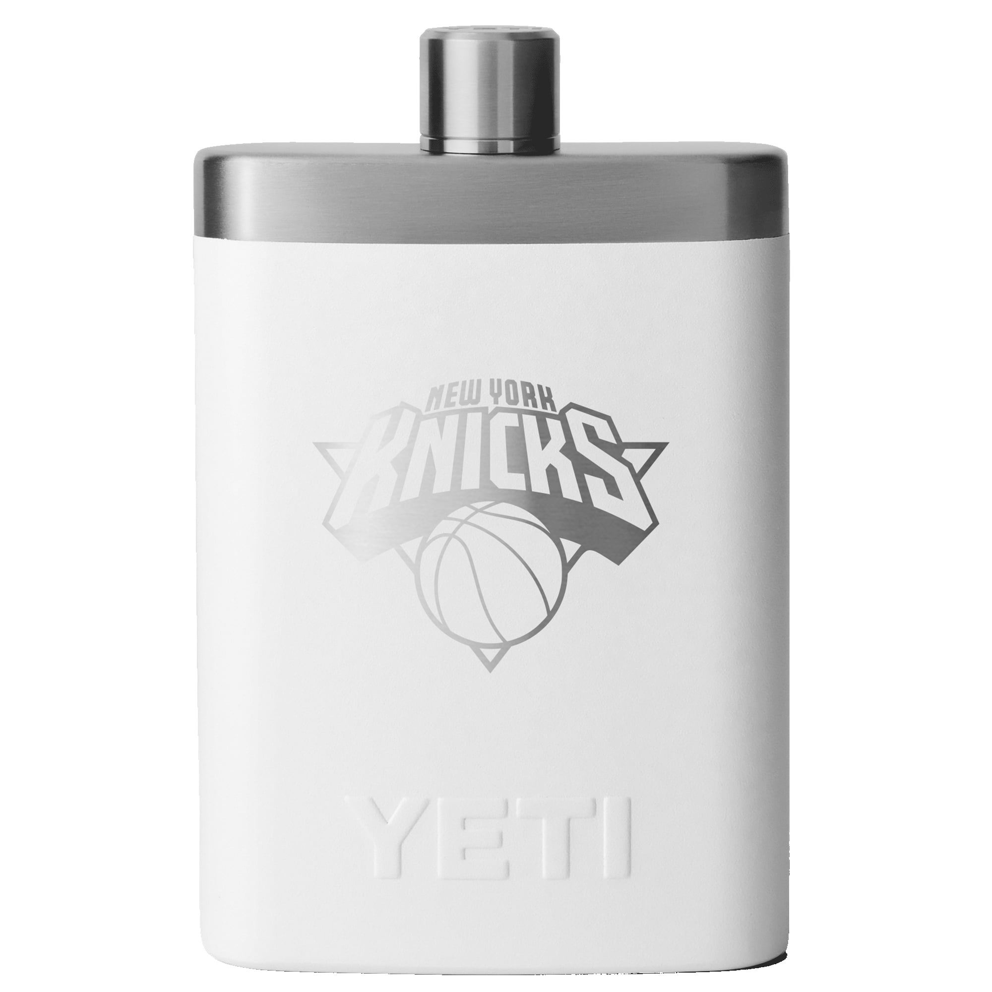 YETI White New York Knicks 7oz. Flask