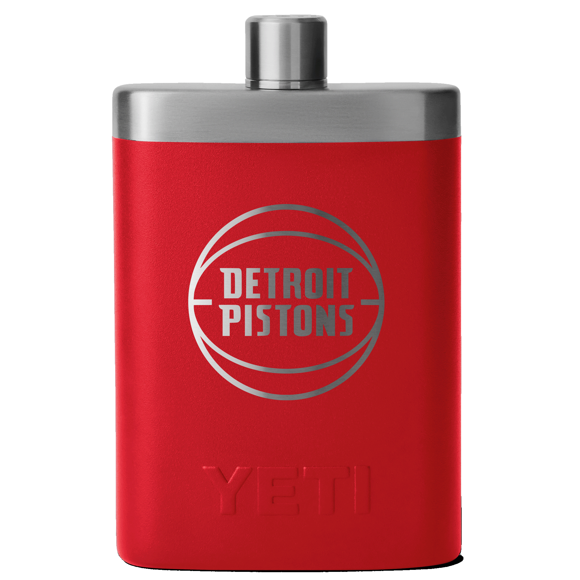 YETI Red Detroit Pistons 7oz. Flask