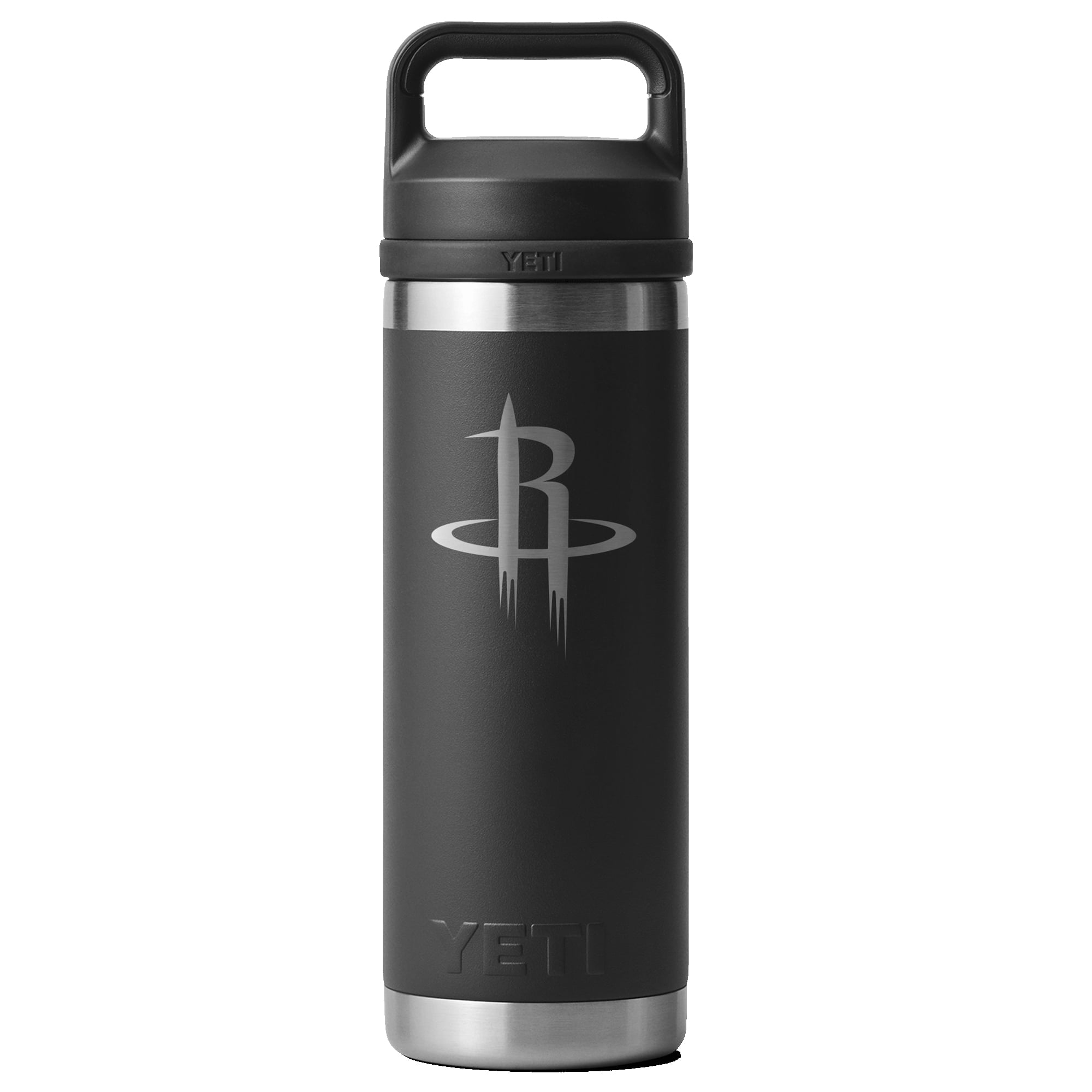 YETI Black Houston Rockets 18oz. Rambler Chug Water Bottle