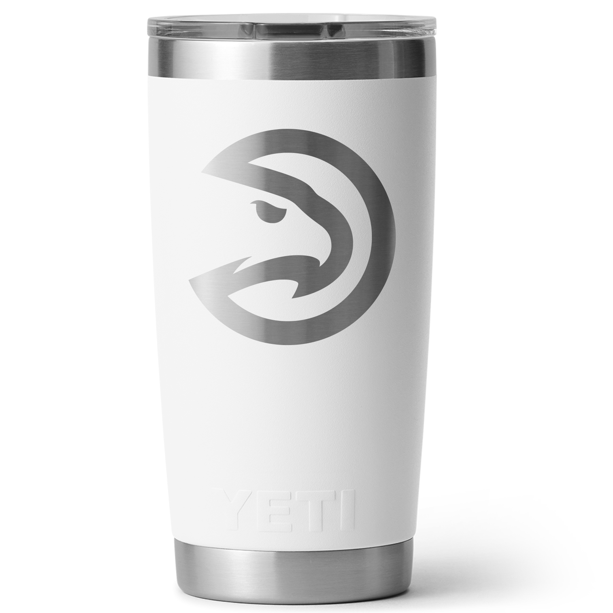 YETI White Atlanta Hawks 20oz. Rambler Tumbler with Magslider Lid