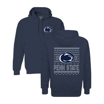 Youth  Navy Penn State Nittany Lions Classic Holiday Sweater Hoodie