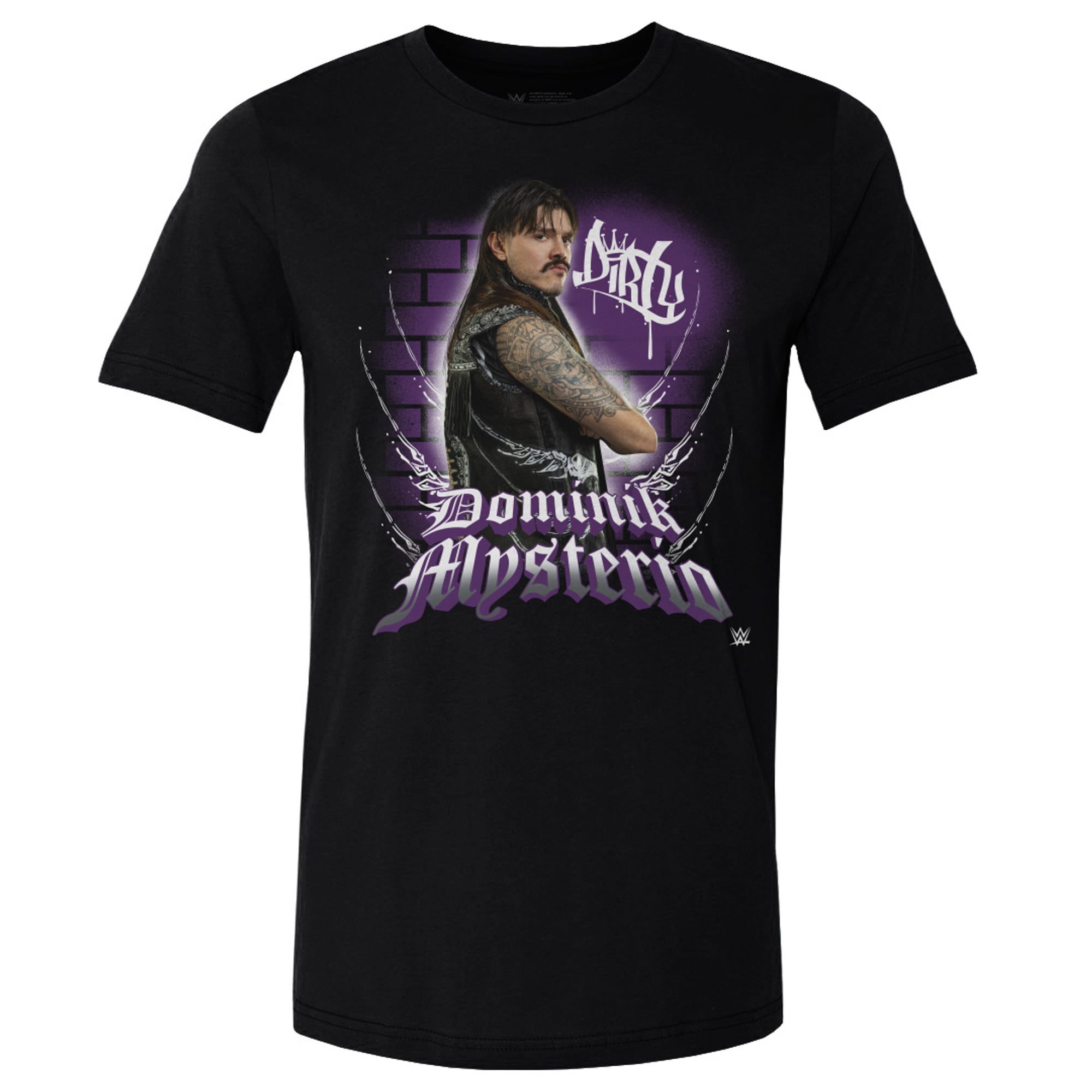Men's 500 Level Black Dominik Mysterio Dirty T-Shirt