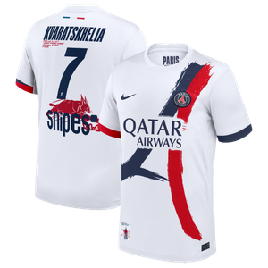 Maillot Extérieur Stadium PSG Nike 25/26 avec flocage Virgil Abloh Archive™  Kvaratskhelia 7, vue 2