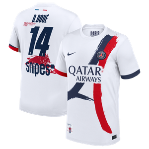 Maillot Extérieur Stadium PSG Nike 25/26 avec flocage Virgil Abloh Archive™  D.Doué 14, vue 2