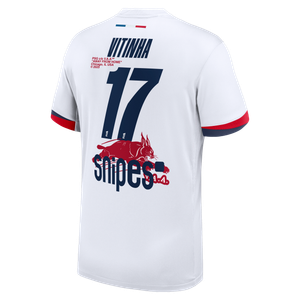 Maillot Extérieur Stadium PSG Nike 25/26 avec flocage Virgil Abloh Archive™  Vitinha 17, vue 4