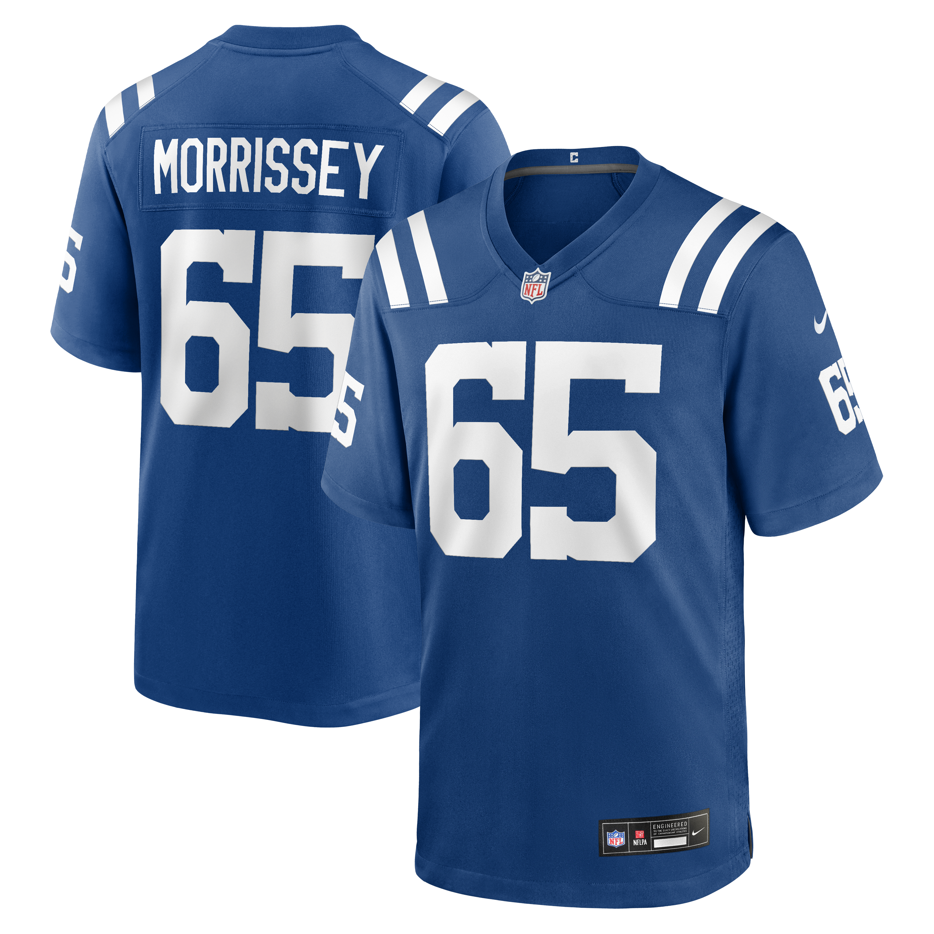 Men's Nike Jimmy Morrissey  Royal Indianapolis Colts Team Game Jersey