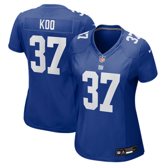 Women's Nike Younghoe Koo  Royal New York Giants Team Game Jersey