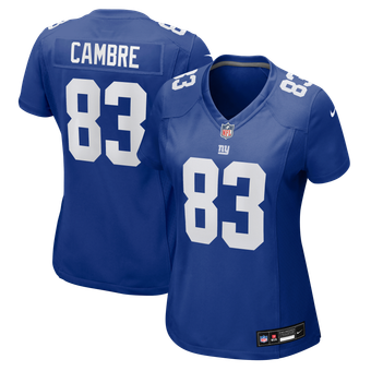Women's Nike Dalen Cambre  Royal New York Giants Team Game Jersey