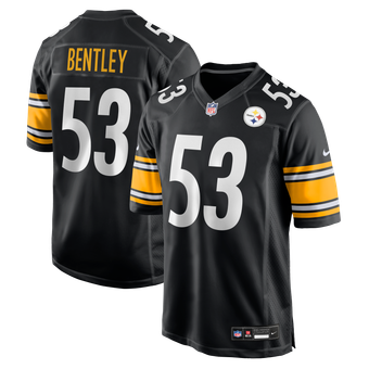 Men's Nike JaWhaun Bentley Black Pittsburgh Steelers Team Game Jersey