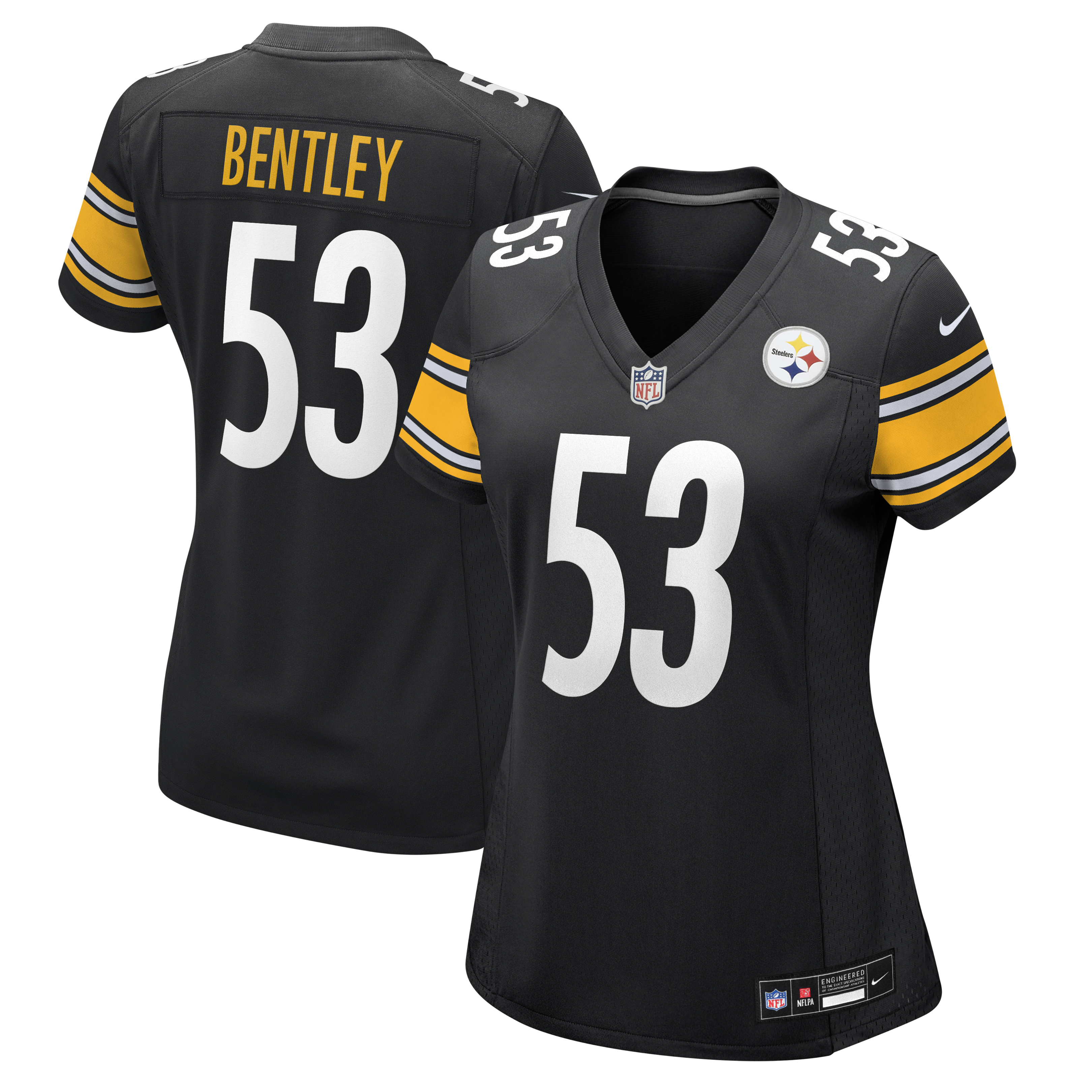 Women's Nike JaWhaun Bentley Black Pittsburgh Steelers Team Game Jersey
