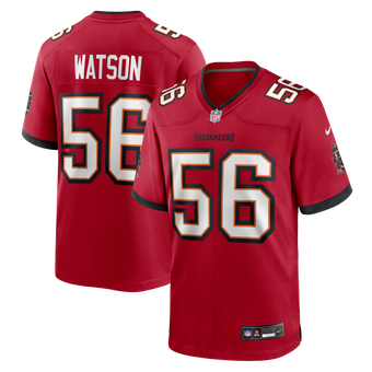 Men's Nike Desmond Watson Red Tampa Bay Buccaneers Team Game Jersey