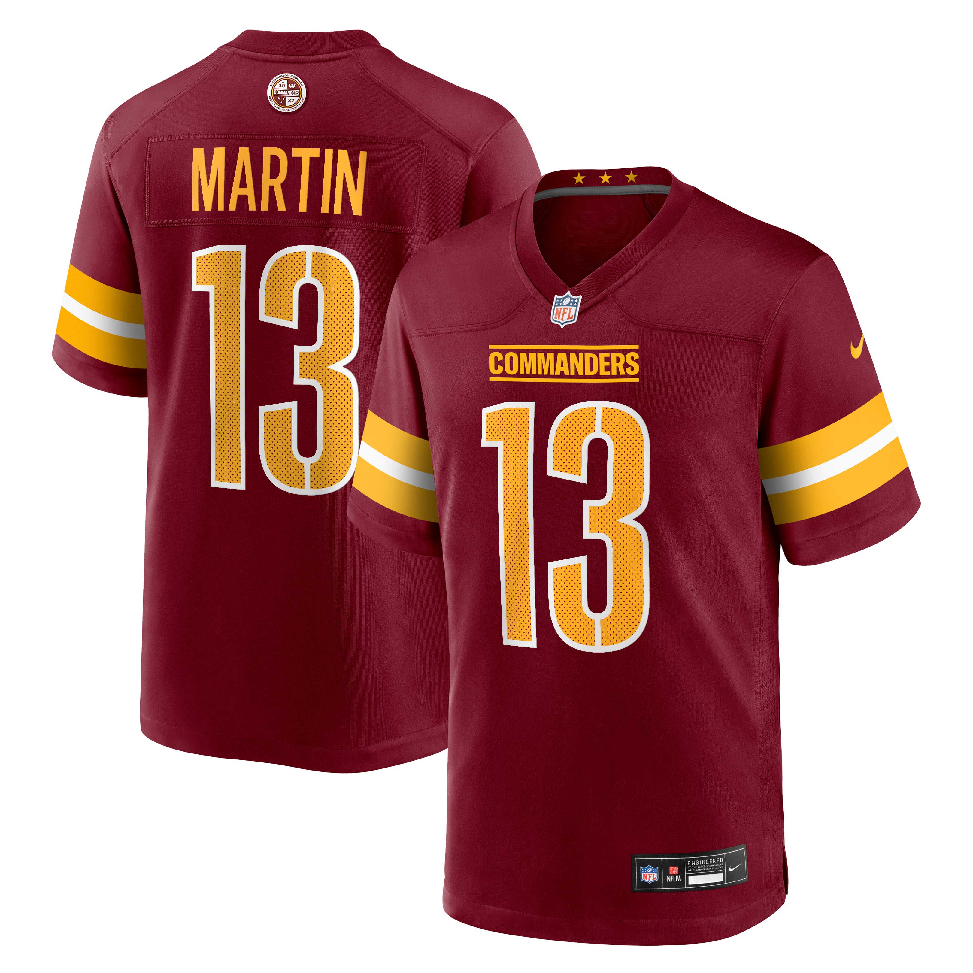 Men's Nike Tay Martin  Burgundy Washington Commanders Team Game Jersey